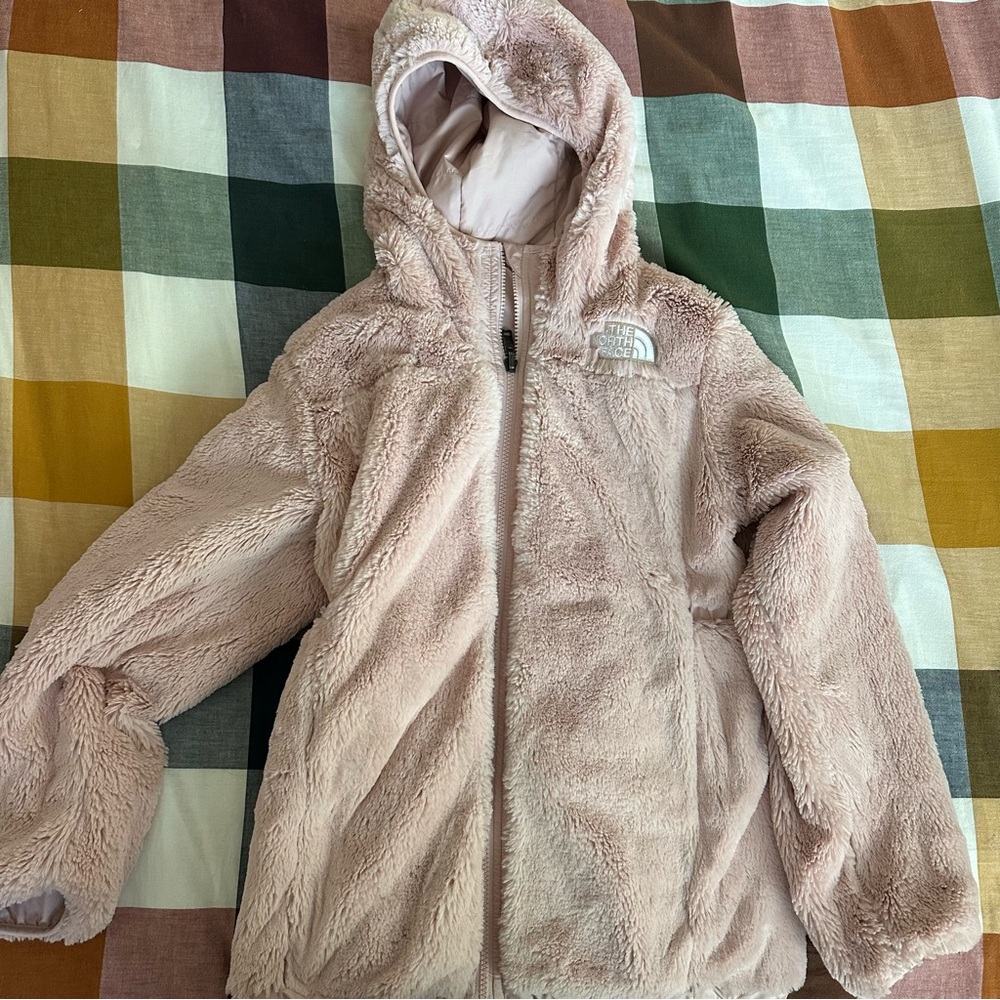 Girls Pink REVERSIBLE North Face Jacket!